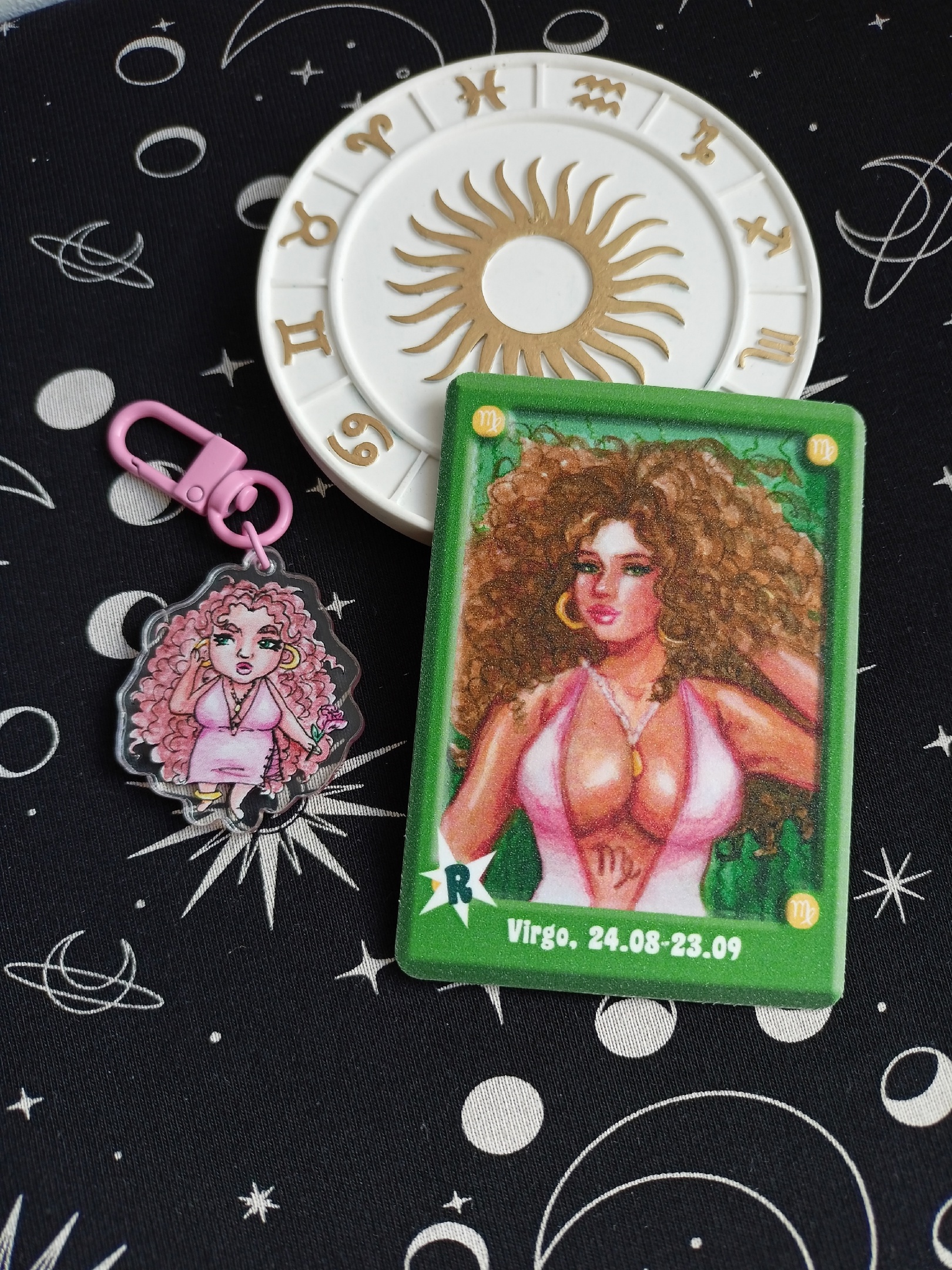 Дева брелок+карта