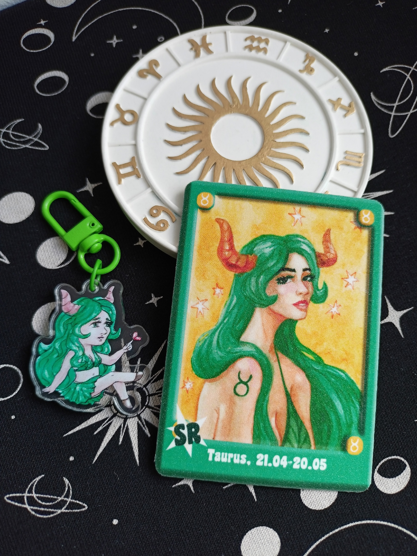 Телец брелок+карта