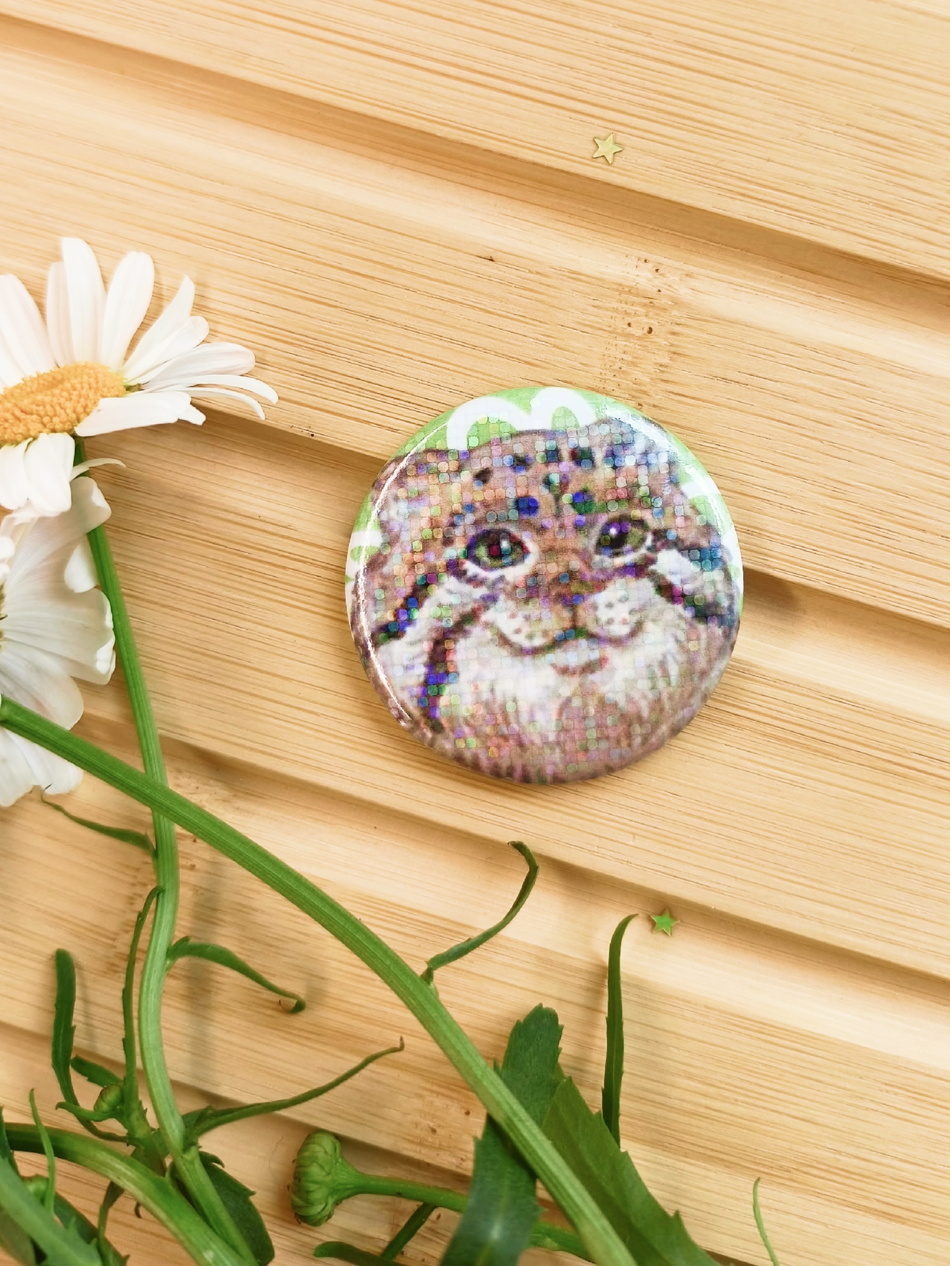 Значок манул 37мм