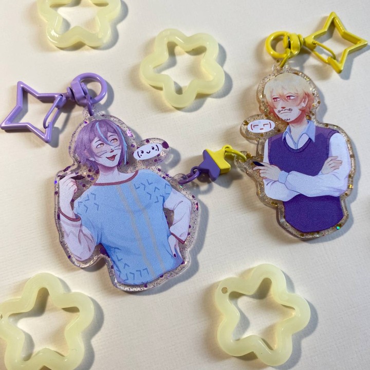 Парный брелок на магнитах "Руикасы"