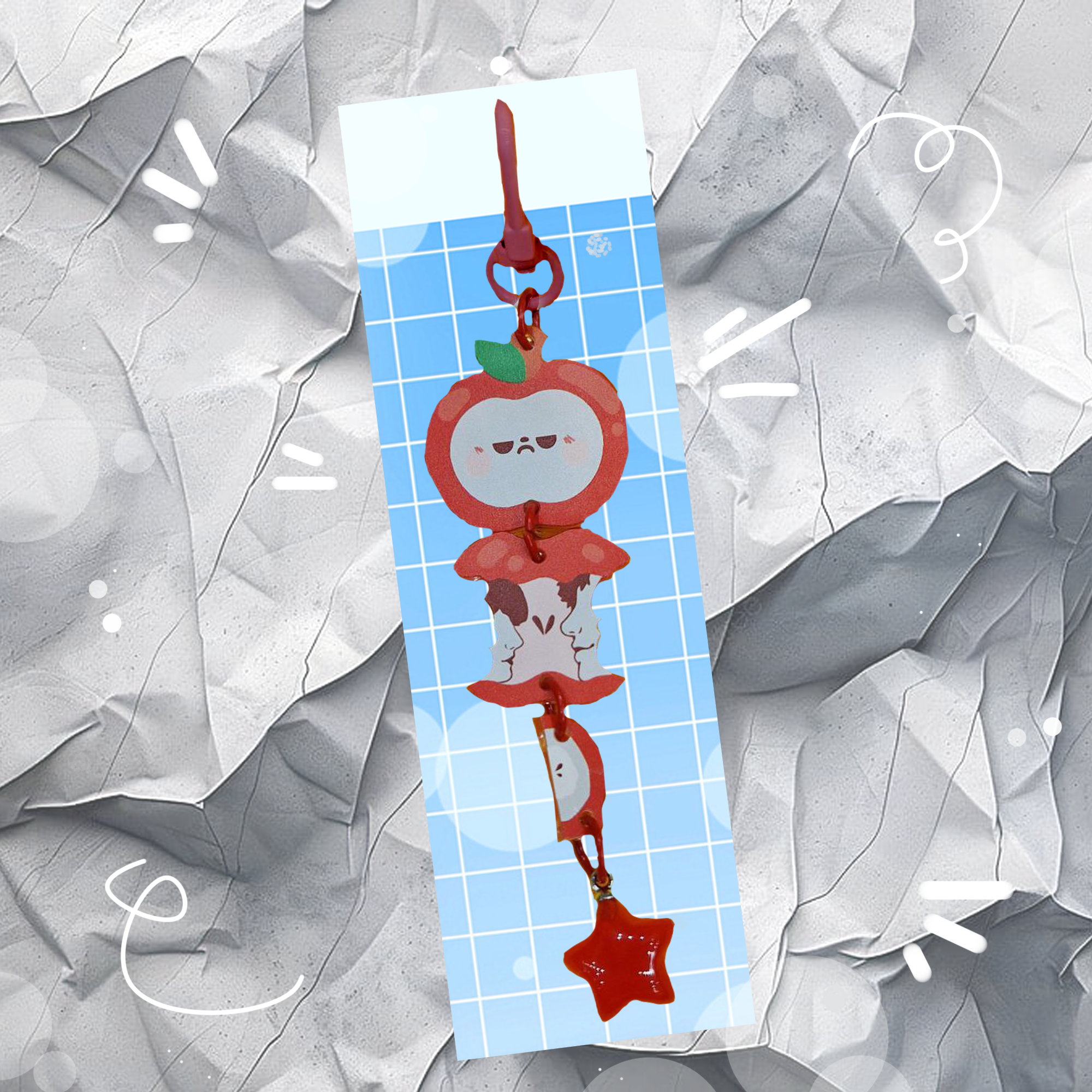 Брелок «Love and deepspace» Калеб (красный)