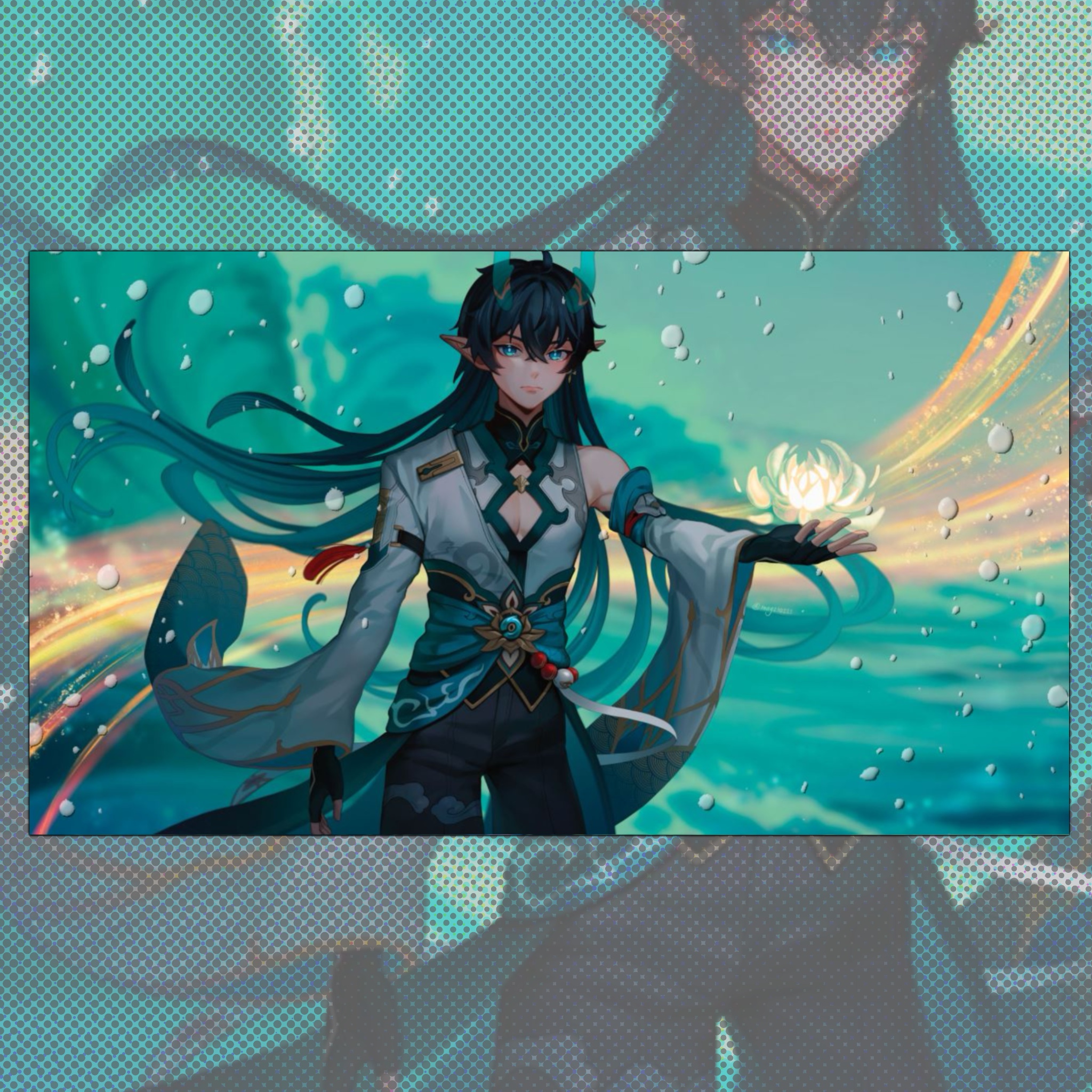 Открытка Дань Хэн длинная