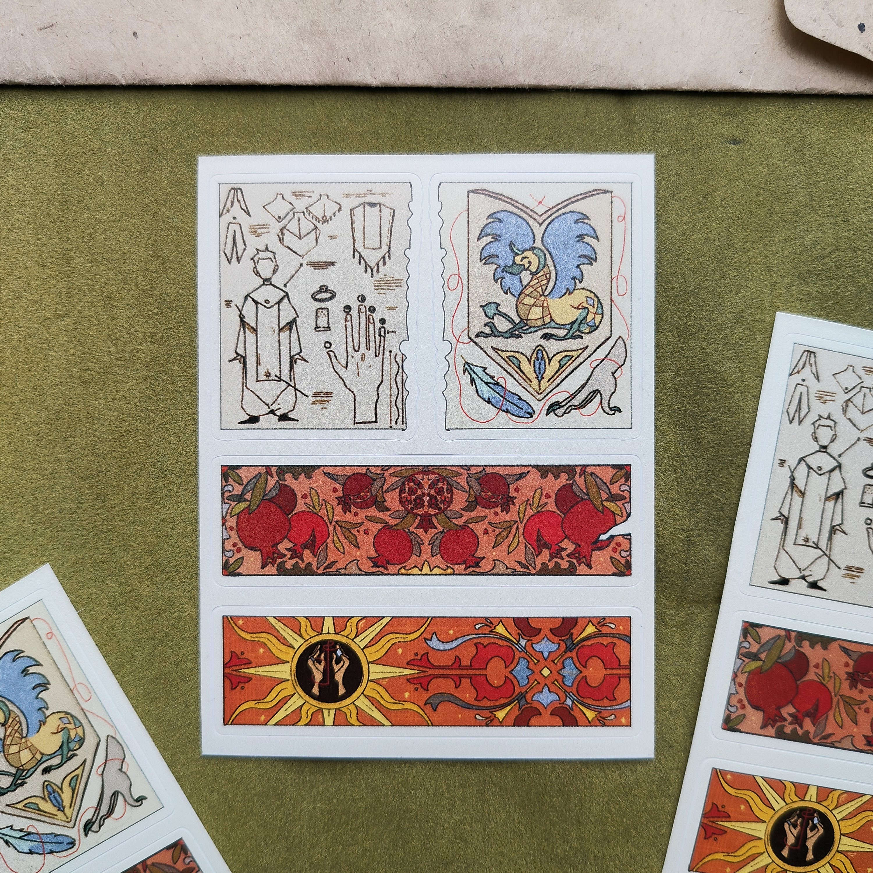 Стикеры а7 Гранат