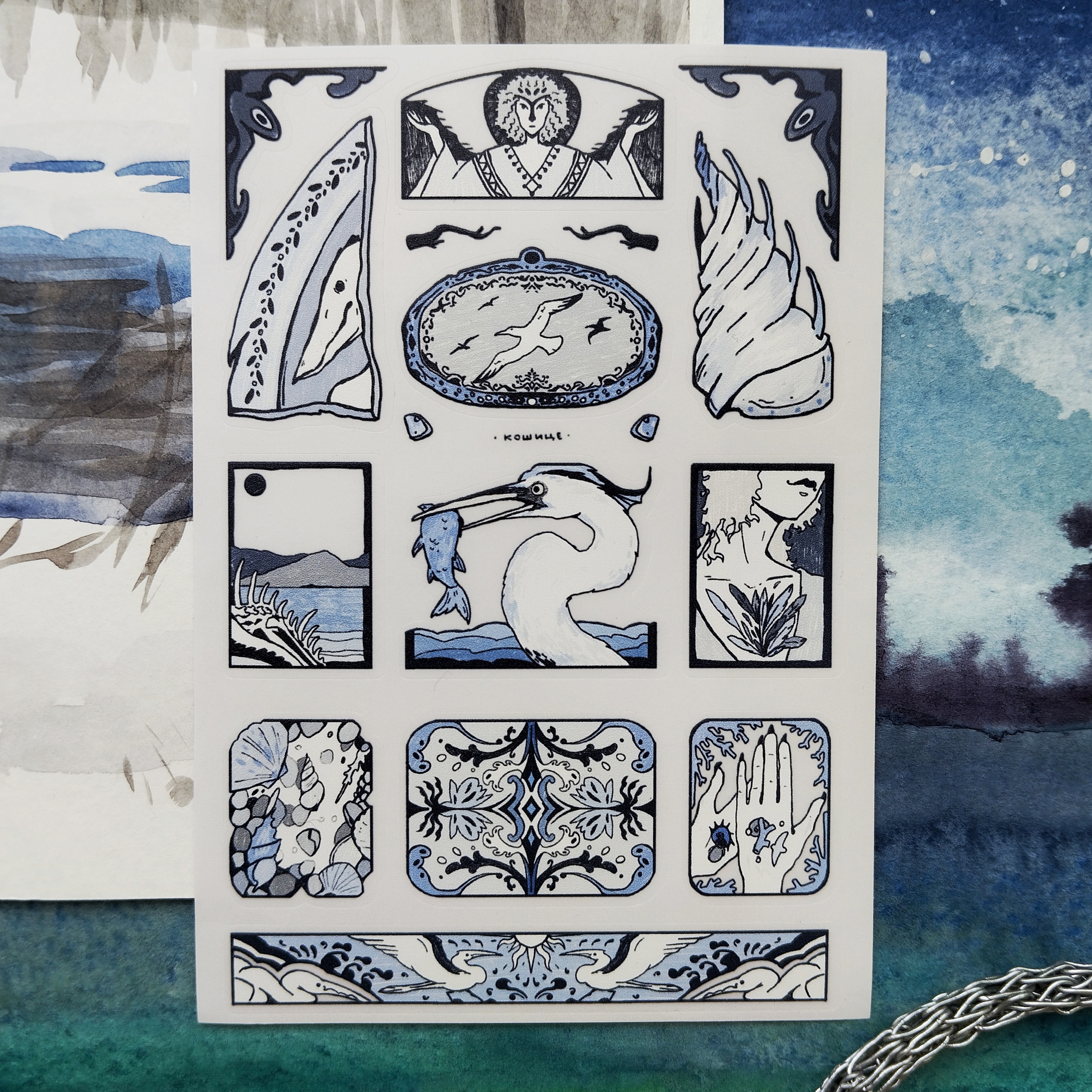 Птичьи А6 прозр