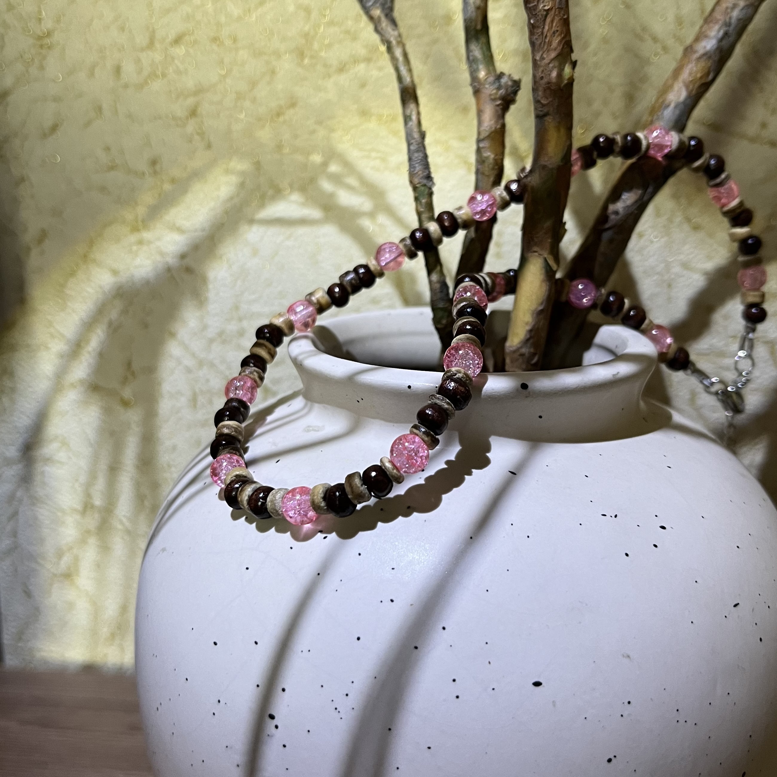 Бусы «Древесная нежность»