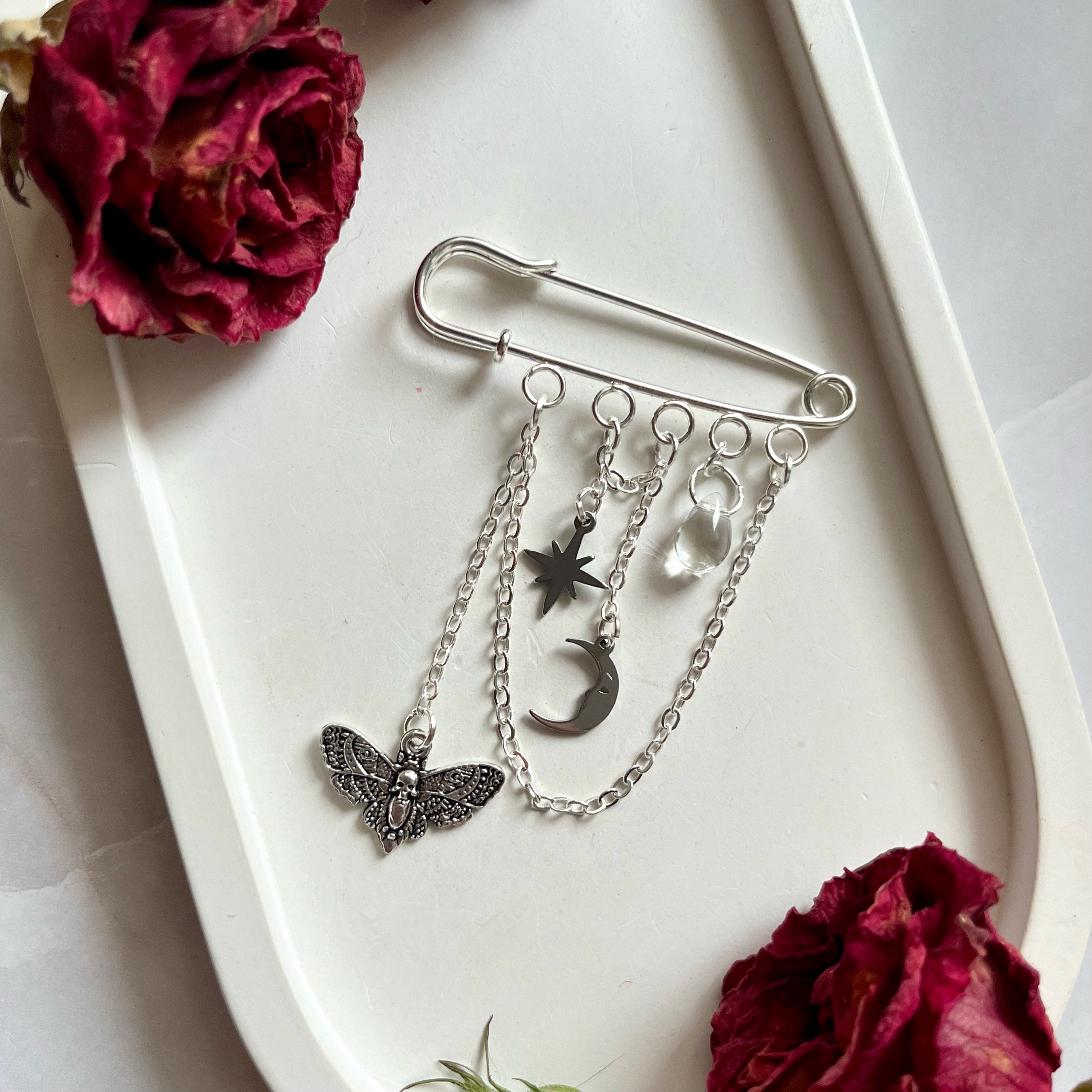 Брошь булавка "Бражник"