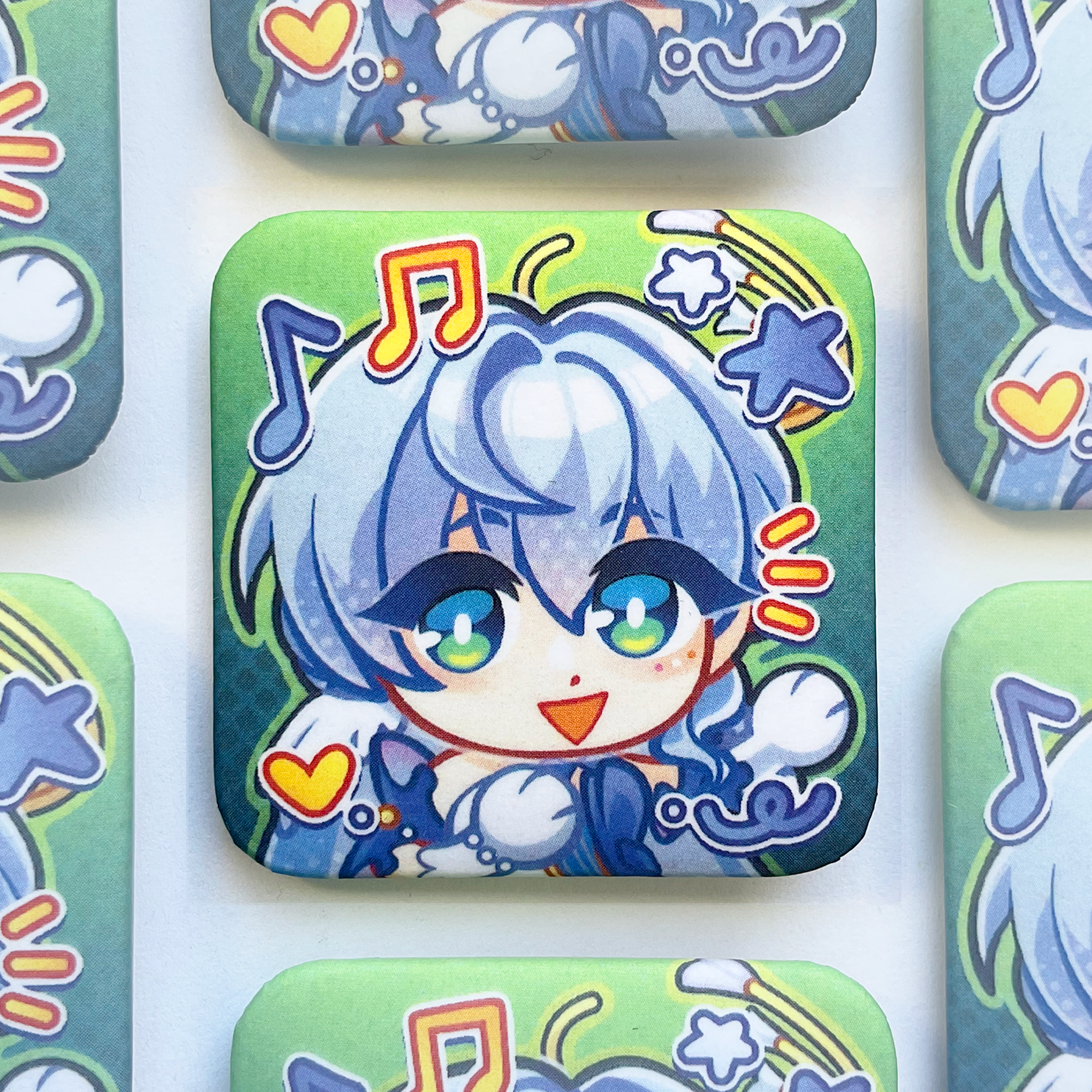 Значок квадрат 37мм ХСР Робин