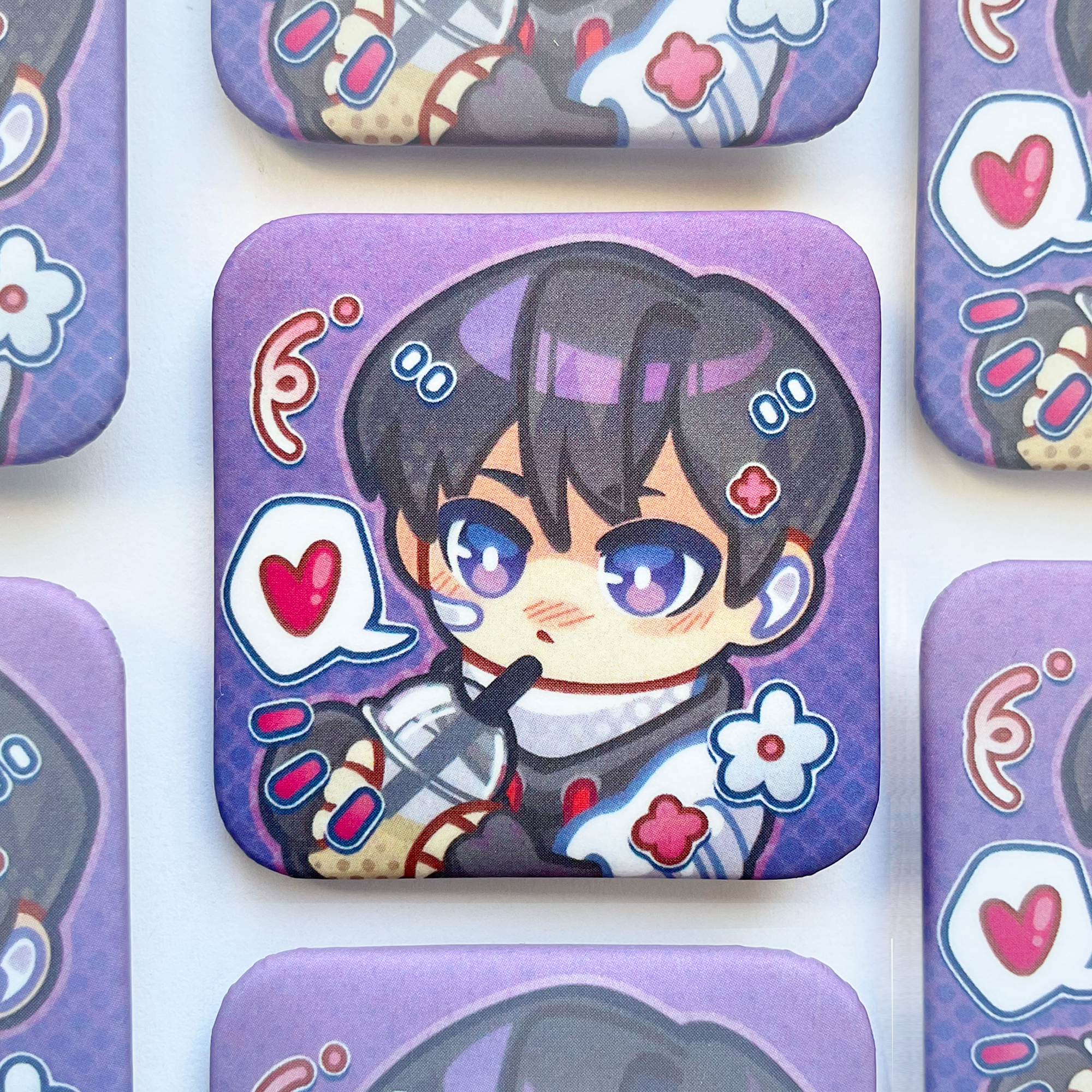 Значок квадрат 37мм Валорант Айсо