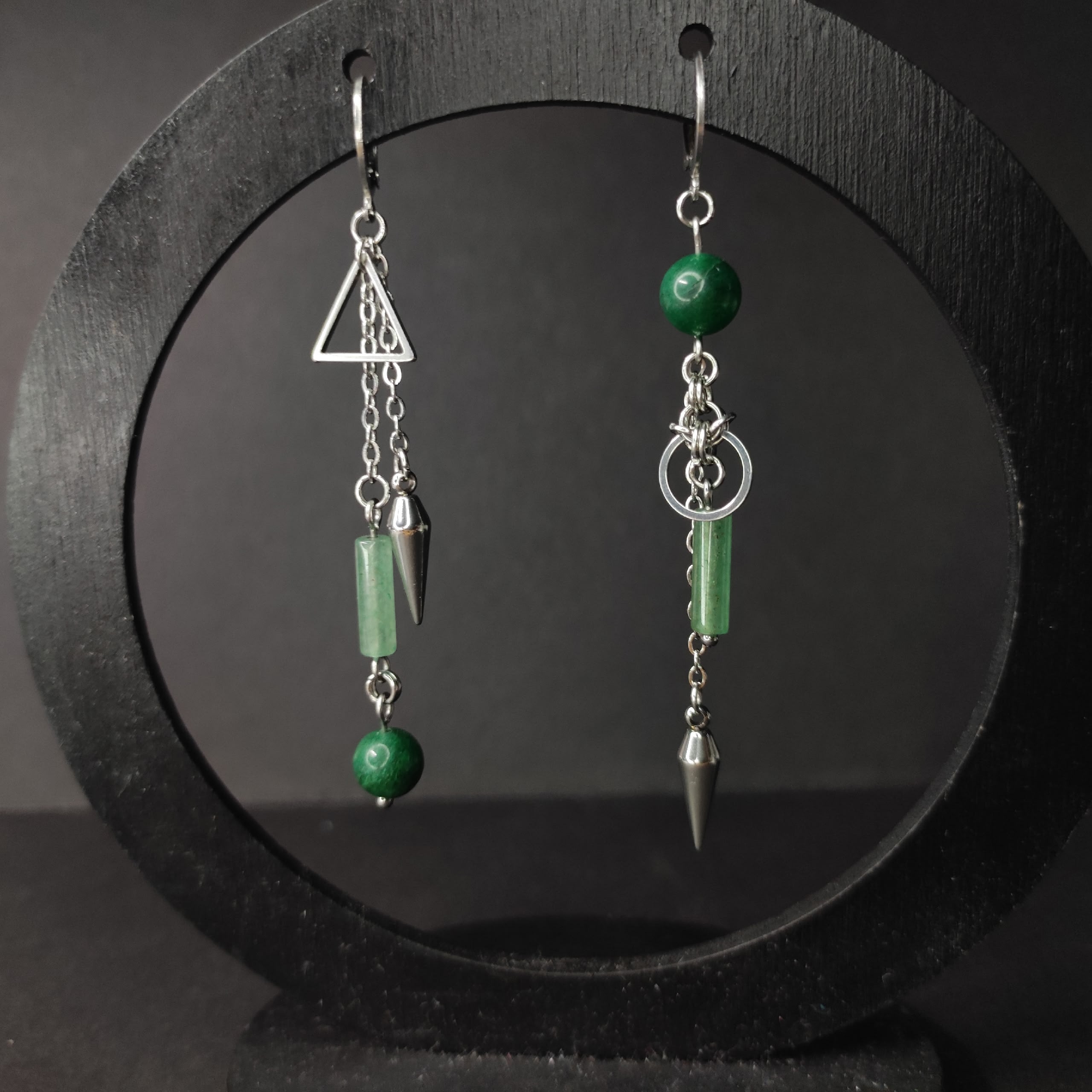 Серьги "Нефер" (нерж. сталь)