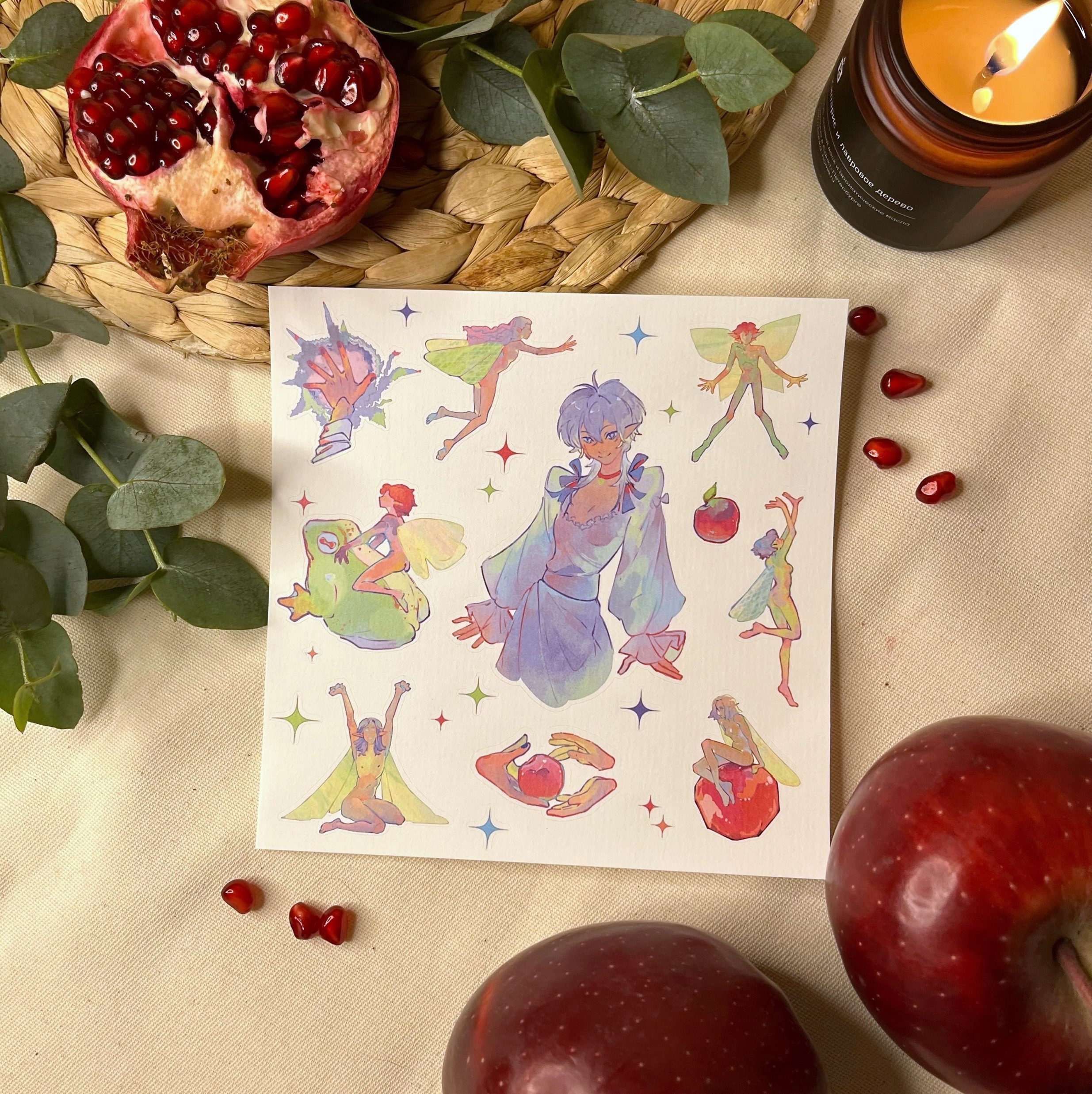 стикеры 15х15 феи