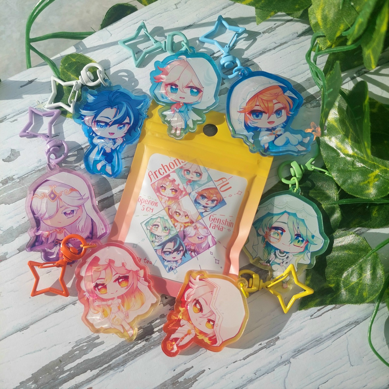 Гача брелок Геншин архонты