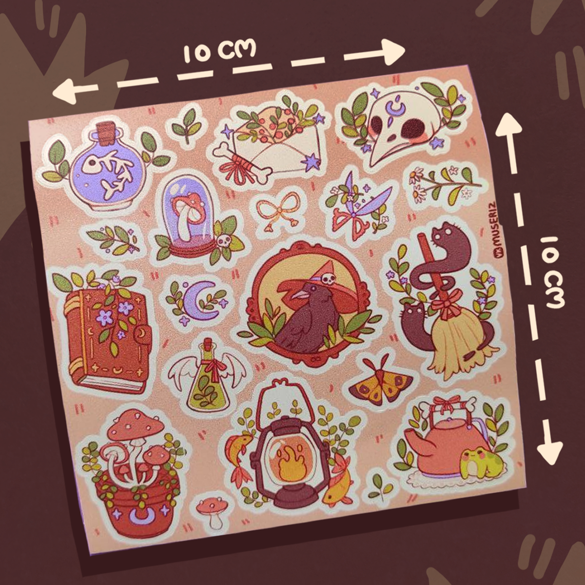 стикеры 10х10 "Лес"