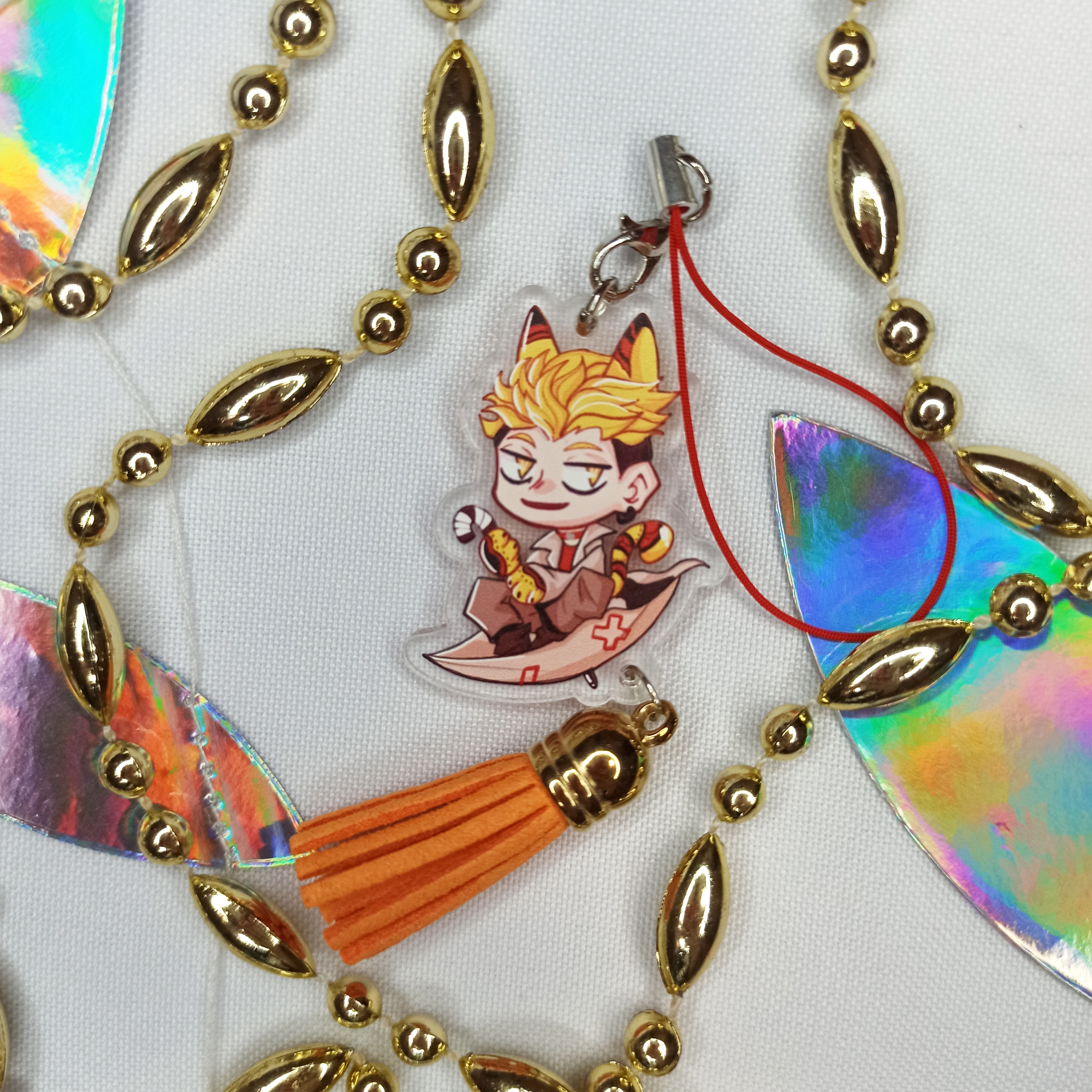 Брелок Энжи 4см с кисточкой