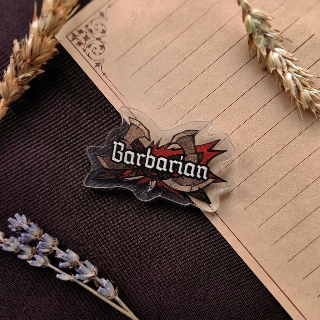 Подземелья и Драконы/ДнД значок "Варвар"