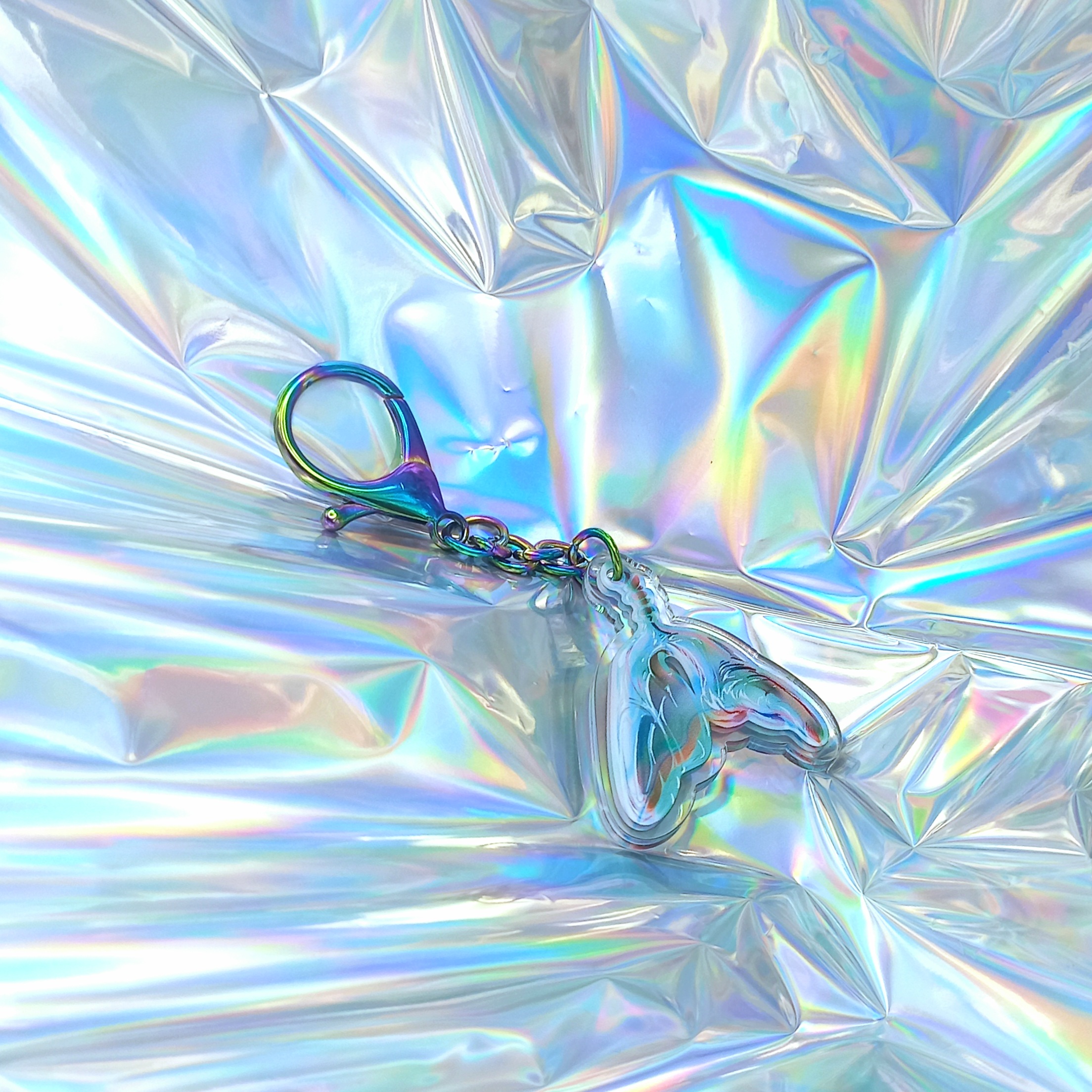 Брелок Акрил хромо лёгкие