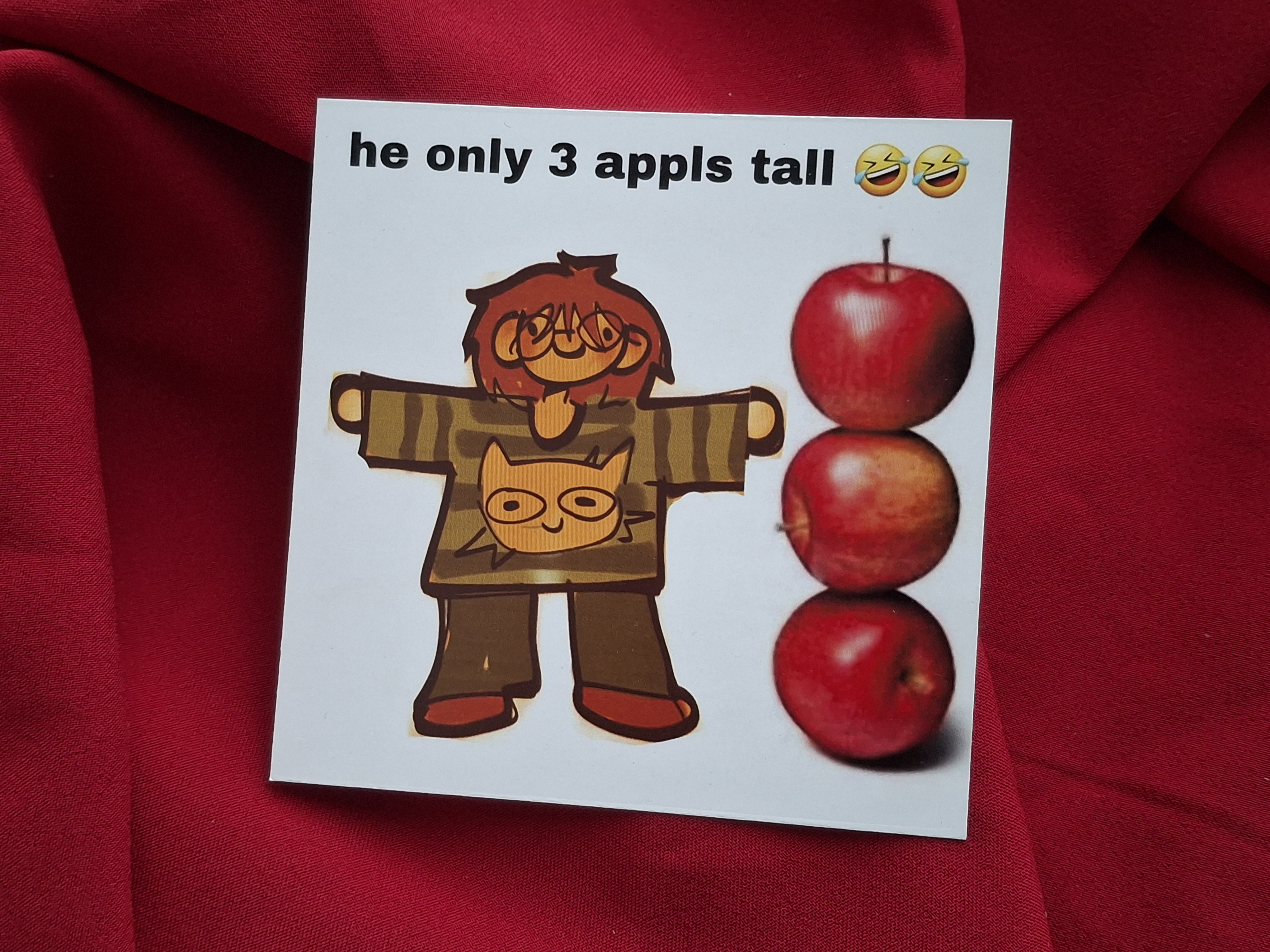 Карточка три яблочк