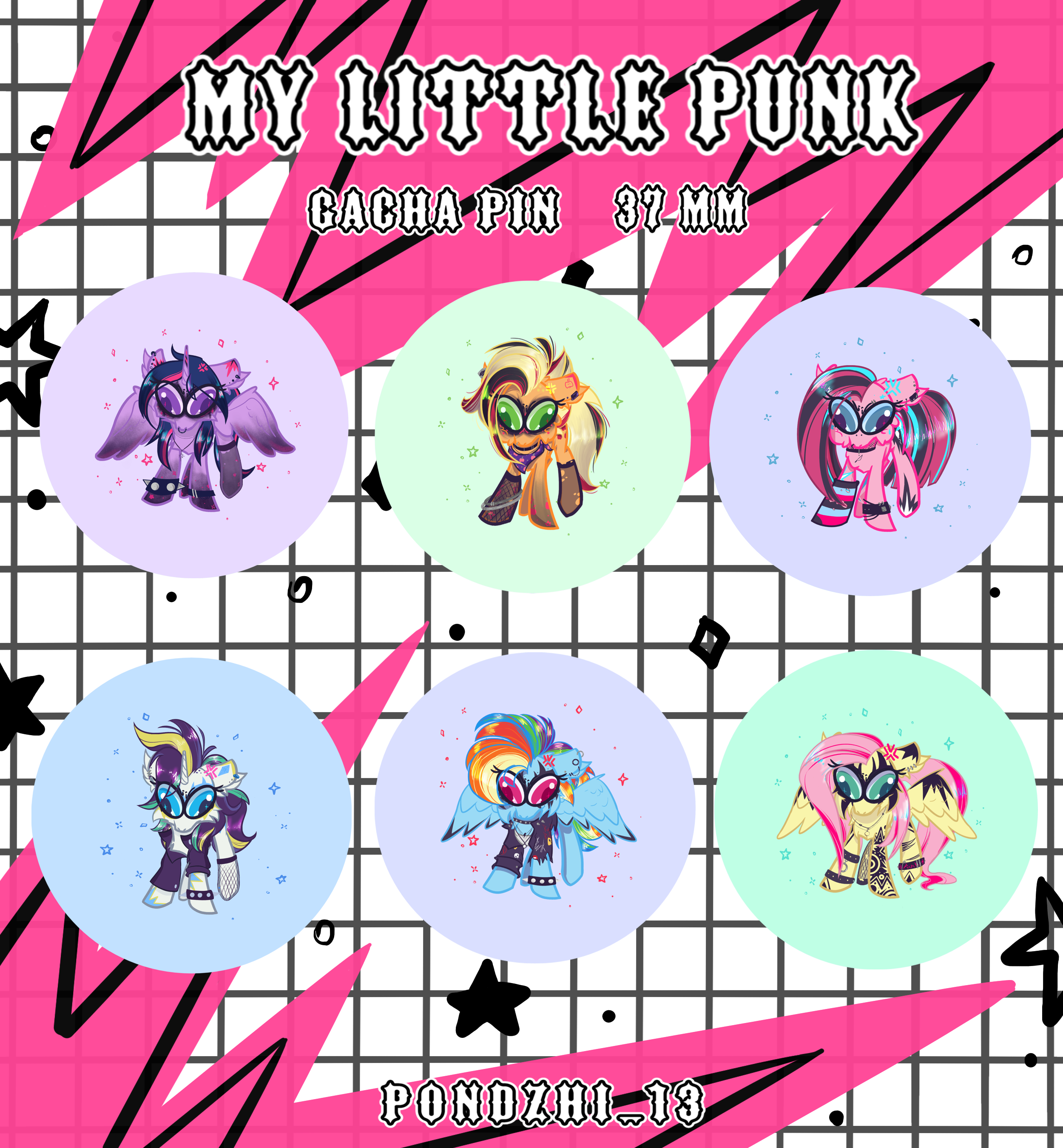 Значок-сюрприз "My Little Punk" MLP